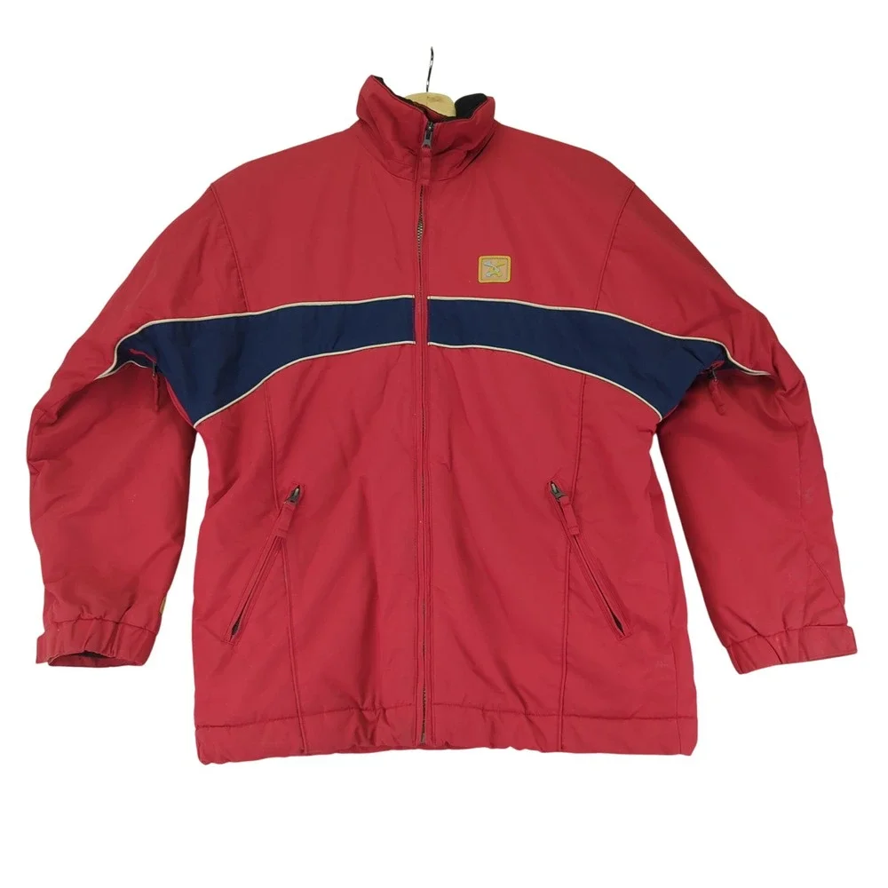Descente DNA‎ Ski Snowboard Jacket Red Blue Kids Size 16 Junior Winter Outdoor
